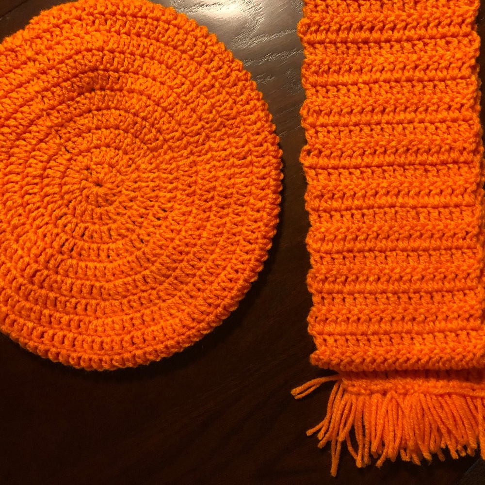 Beret and scarf